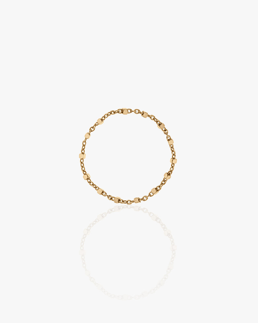 Delizioso Squared Chain Ring