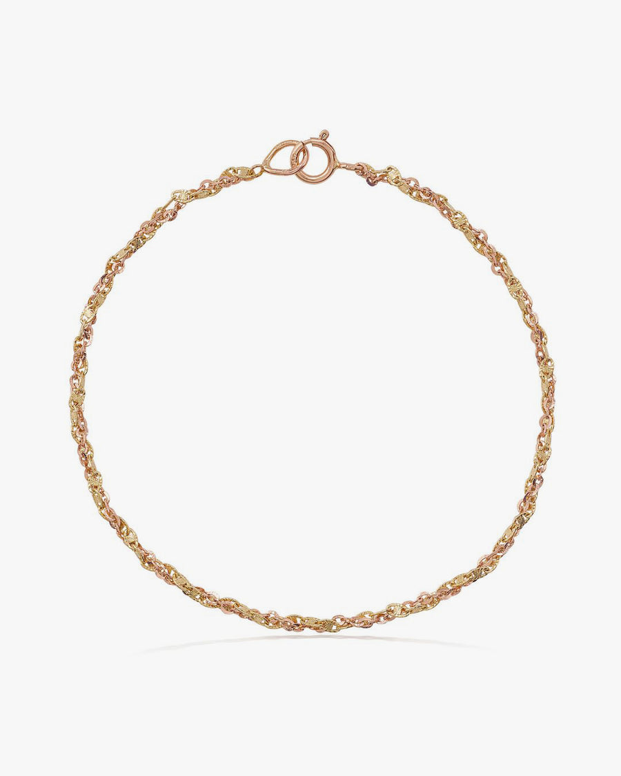 Treccia Yellow and Rose Gold Bracelet