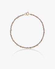 Treccia Yellow and White Gold Bracelet
