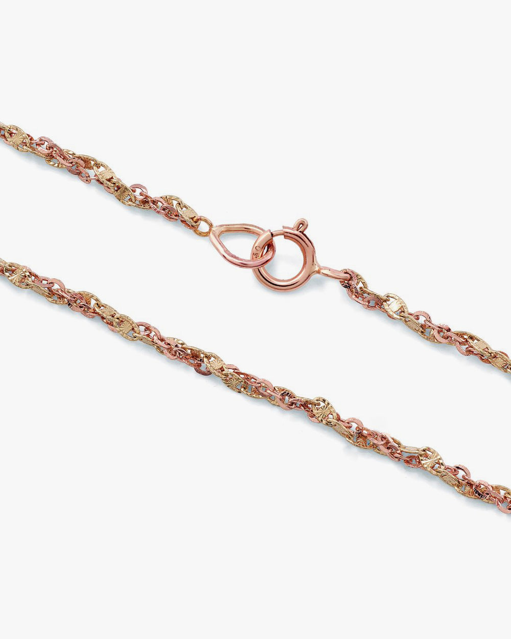 Treccia Yellow and Rose Gold Bracelet