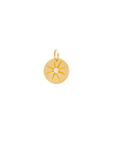 Eye White Diamond Charm