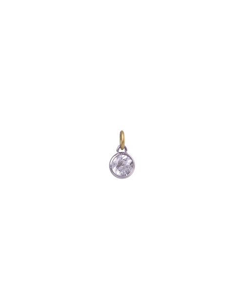 Mantra White Diamond Charm