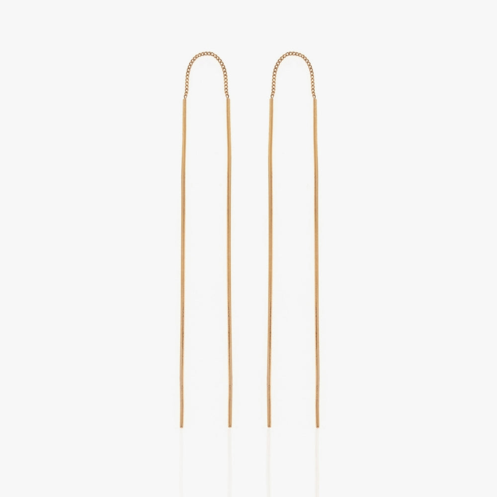 Stiletto Gold Earring