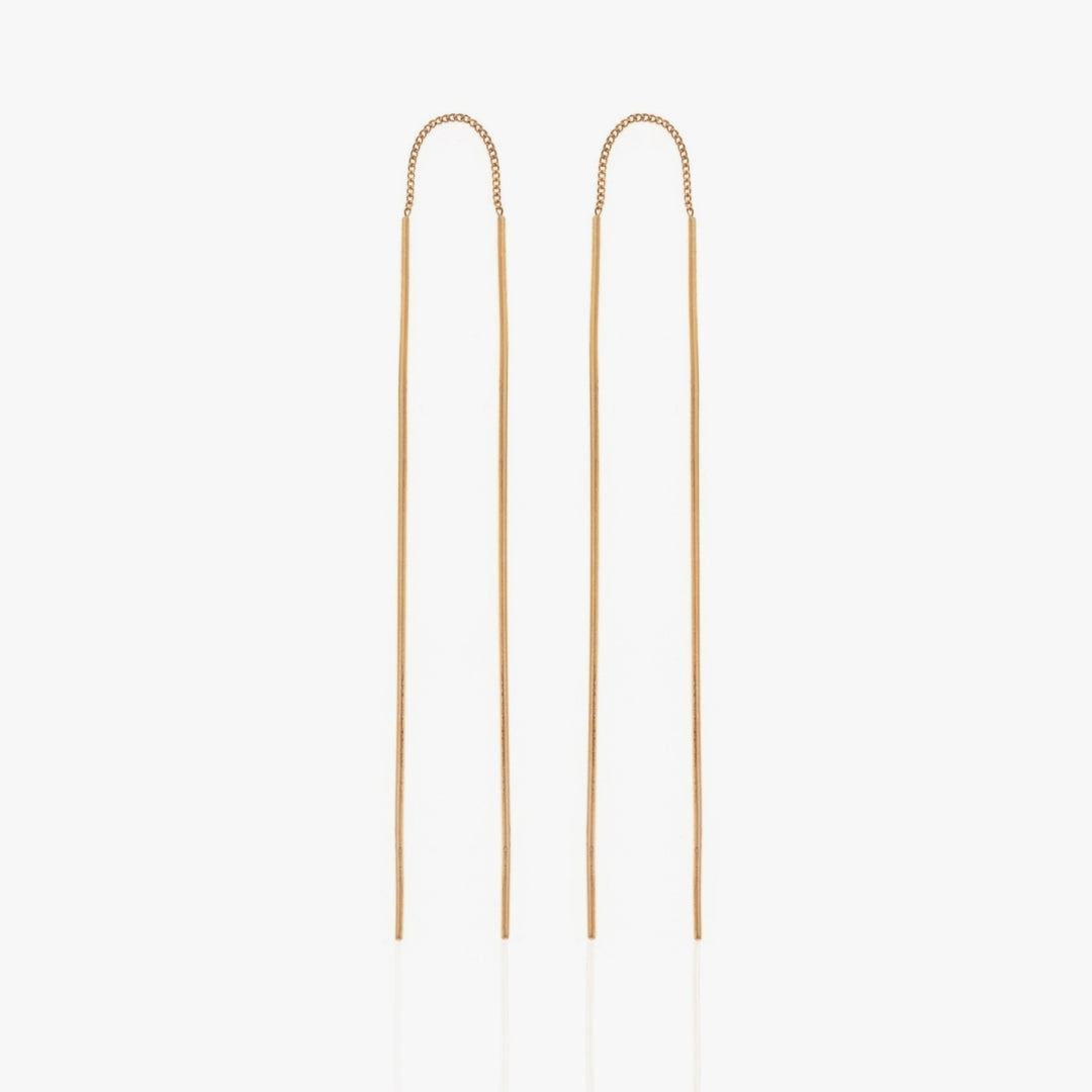 Stiletto Gold Earring